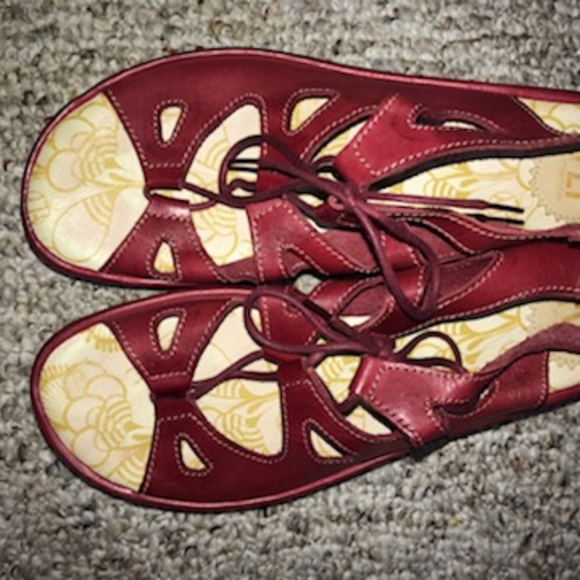 Fly London lace-up peeptoe sandals - Picture 5 of 8